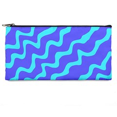 Purple Mint Turquoise Background Pencil Case by Cemarart