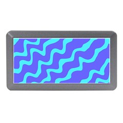 Purple Mint Turquoise Background Memory Card Reader (mini) by Cemarart