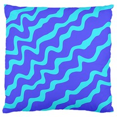 Purple Mint Turquoise Background Large Premium Plush Fleece Cushion Case (two Sides)