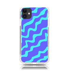 Purple Mint Turquoise Background Iphone 11 Tpu Uv Print Case by Cemarart