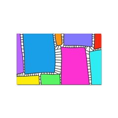 Shapes Texture Colorful Cartoon Sticker (rectangular) by Cemarart