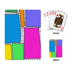 Shapes Texture Colorful Cartoon Playing Cards Single Design (rectangle) by Cemarart