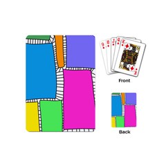 Shapes Texture Colorful Cartoon Playing Cards Single Design (mini) by Cemarart