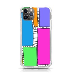 Shapes Texture Colorful Cartoon Iphone 11 Pro 5 8 Inch Tpu Uv Print Case by Cemarart