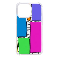 Shapes Texture Colorful Cartoon Iphone 13 Pro Tpu Uv Print Case by Cemarart