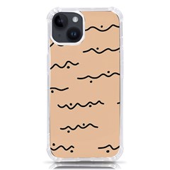 Lines Dots Pattern Abstract Iphone 14 Tpu Uv Print Case by Cemarart