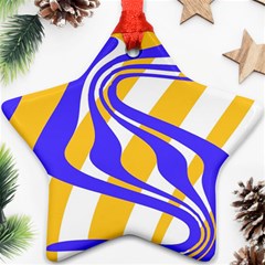 Print Pattern Warp Lines Ornament (Star)