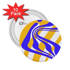 Print Pattern Warp Lines 2.25  Buttons (10 pack) 