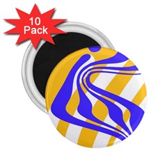 Print Pattern Warp Lines 2.25  Magnets (10 pack) 