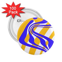 Print Pattern Warp Lines 2.25  Buttons (100 pack) 