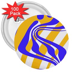 Print Pattern Warp Lines 3  Buttons (100 pack) 