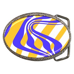 Print Pattern Warp Lines Belt Buckles