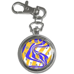 Print Pattern Warp Lines Key Chain Watches