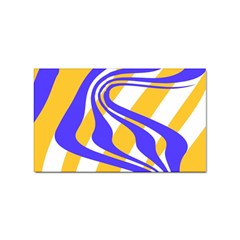 Print Pattern Warp Lines Sticker (Rectangular)