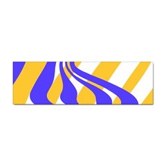 Print Pattern Warp Lines Sticker (Bumper)