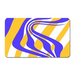 Print Pattern Warp Lines Magnet (Rectangular)