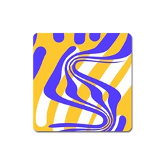 Print Pattern Warp Lines Square Magnet