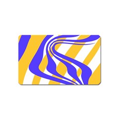 Print Pattern Warp Lines Magnet (Name Card)