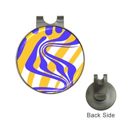 Print Pattern Warp Lines Hat Clips with Golf Markers