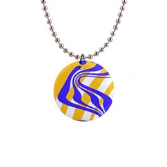 Print Pattern Warp Lines 1  Button Necklace