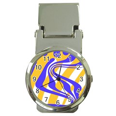 Print Pattern Warp Lines Money Clip Watches