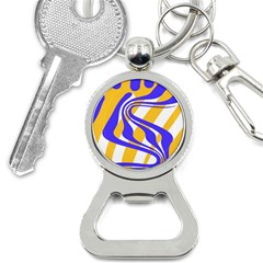 Print Pattern Warp Lines Bottle Opener Key Chain