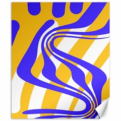 Print Pattern Warp Lines Canvas 8  x 10 