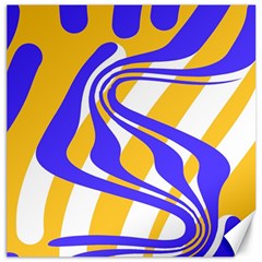 Print Pattern Warp Lines Canvas 12  x 12 