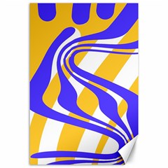 Print Pattern Warp Lines Canvas 24  x 36 