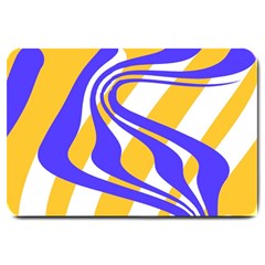 Print Pattern Warp Lines Large Doormat