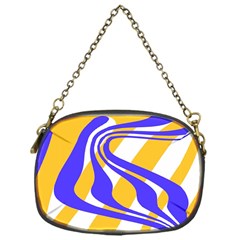 Print Pattern Warp Lines Chain Purse (one Side) by Cemarart