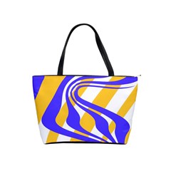 Print Pattern Warp Lines Classic Shoulder Handbag