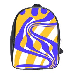 Print Pattern Warp Lines School Bag (Large)