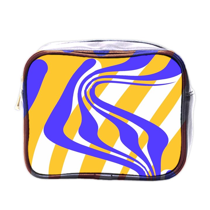 Print Pattern Warp Lines Mini Toiletries Bag (One Side)