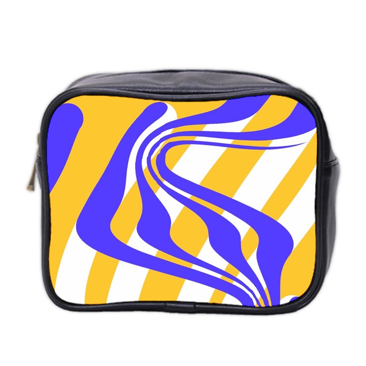 Print Pattern Warp Lines Mini Toiletries Bag (Two Sides)