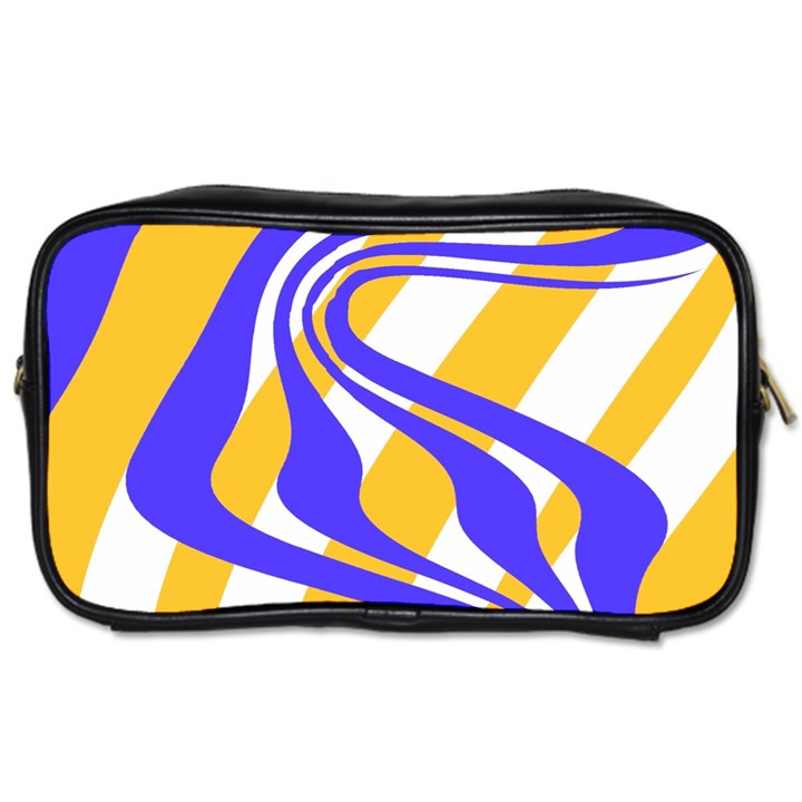 Print Pattern Warp Lines Toiletries Bag (One Side)