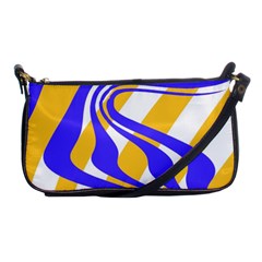 Print Pattern Warp Lines Shoulder Clutch Bag by Cemarart