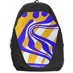 Print Pattern Warp Lines Backpack Bag