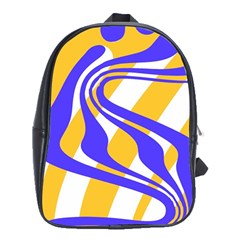 Print Pattern Warp Lines School Bag (XL)