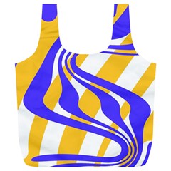 Print Pattern Warp Lines Full Print Recycle Bag (XL)