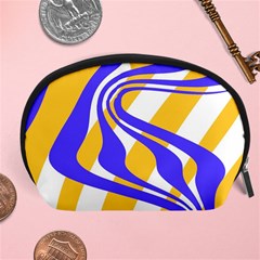 Print Pattern Warp Lines Accessory Pouch (large) by Cemarart