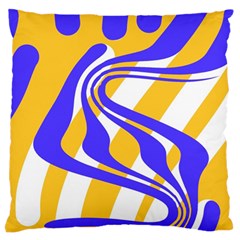 Print Pattern Warp Lines Standard Premium Plush Fleece Cushion Case (One Side)