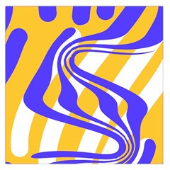 Print Pattern Warp Lines Square Satin Scarf (36  x 36 )