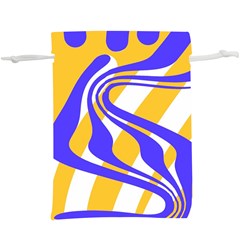 Print Pattern Warp Lines Lightweight Drawstring Pouch (xl) by Cemarart