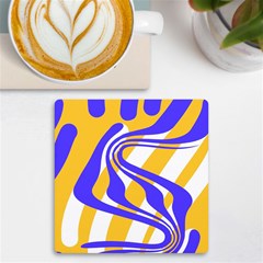 Print Pattern Warp Lines UV Print Square Tile Coaster 