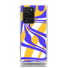 Print Pattern Warp Lines Samsung Galaxy S20 Ultra 6.9 Inch TPU UV Case