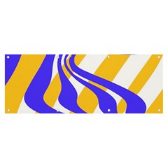 Print Pattern Warp Lines Banner and Sign 8  x 3 