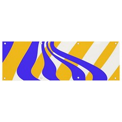 Print Pattern Warp Lines Banner and Sign 9  x 3 