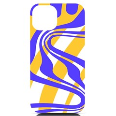 Print Pattern Warp Lines iPhone 14 Black UV Print Case