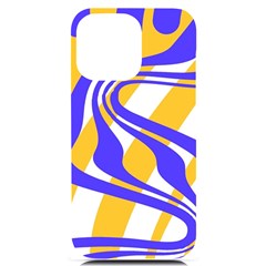 Print Pattern Warp Lines iPhone 14 Pro Max Black UV Print Case